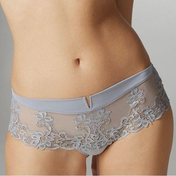 Simone Perele Saga Boyshort in Pearl Grey - Picture 1 of 12